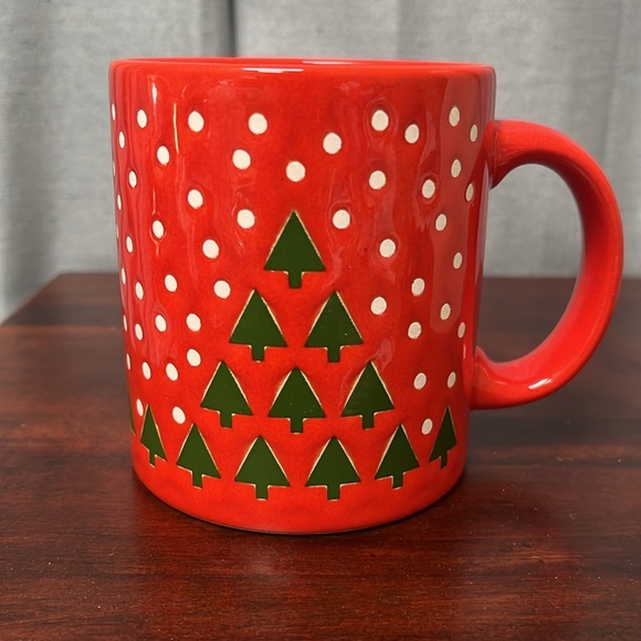 NEW Unusual WAECHTERSBACH "Snowflake" Stylized, Christmas Trees in Snow Mug NWT - Picture 2 of 11